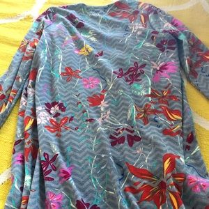 LuLaRoe Sweaters - Gray and floral Sarah LuLaRoe Sweaters - Gray and floral Sarah